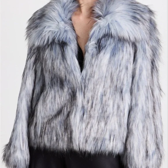 Cinq A Sept Faux Fur Coat - Picture 7 of 7